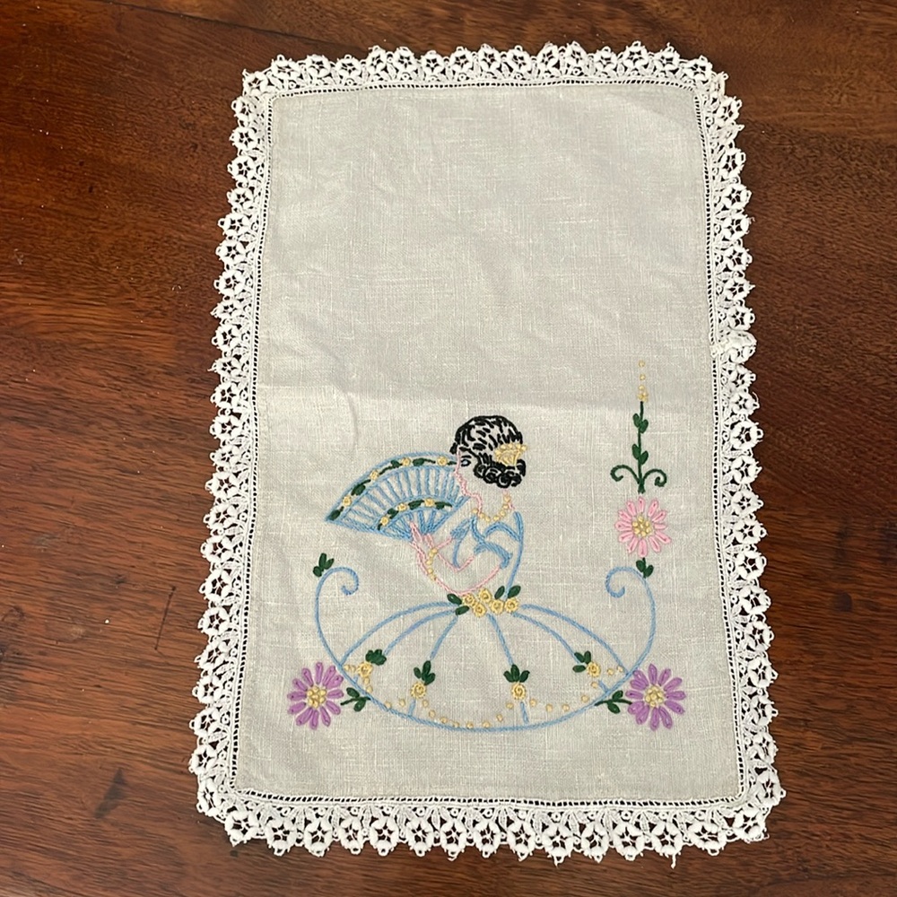Vintage handmade arm chair cover
